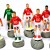 Subbuteo Andrew Table Soccer Manchester United 2007-08 Champions League Winners kit only 12 players no bases no box